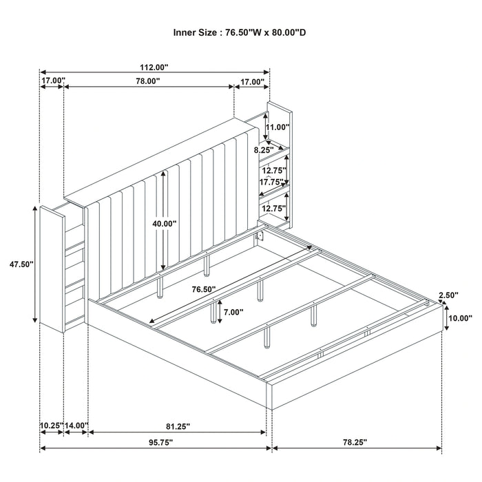 Arielle Bookcase Bed