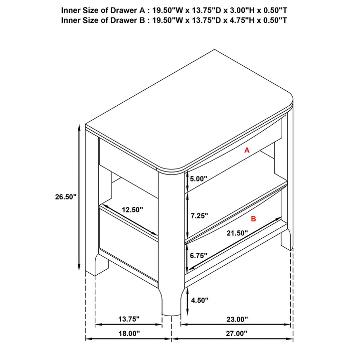 Maderia Nightstand