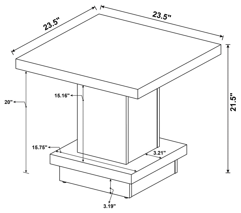 Reston End & Side Table