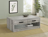 Felix 2-drawer Rectangular Engineered Wood Coffee Table Grey Driftwood image