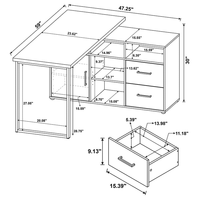 Hertford L-Shape Desk