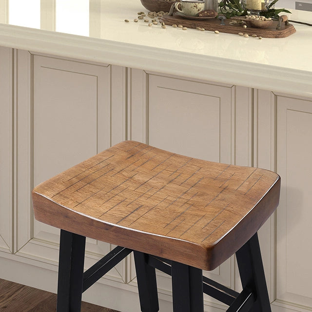 Biasca 29" Stool (2/CTN) White, Brown, & Black