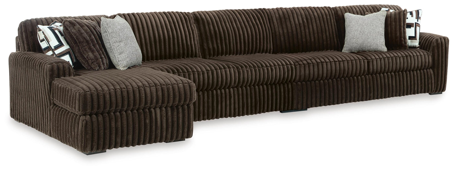 Midnight-Madness Sectional with Chaise