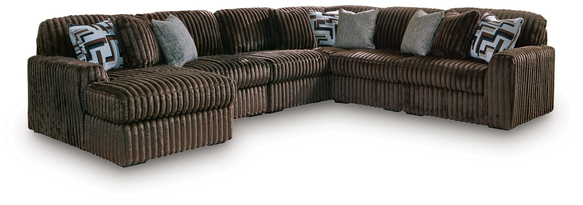 Midnight-Madness Sectional with Chaise