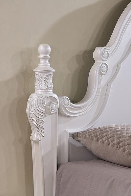 Francione Bed Chrome & Cherry