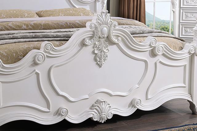 Francione Bed Chrome & Cherry