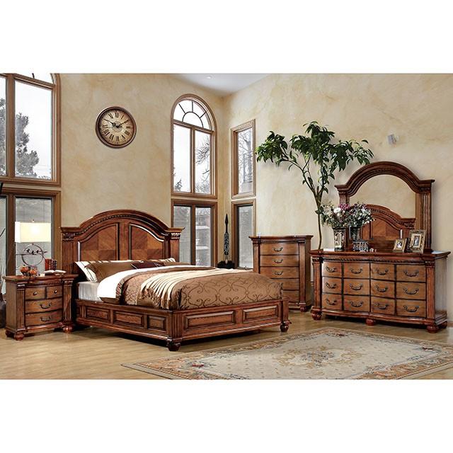 Bellagrand Antique Tobacco Oak Cal.King Bed