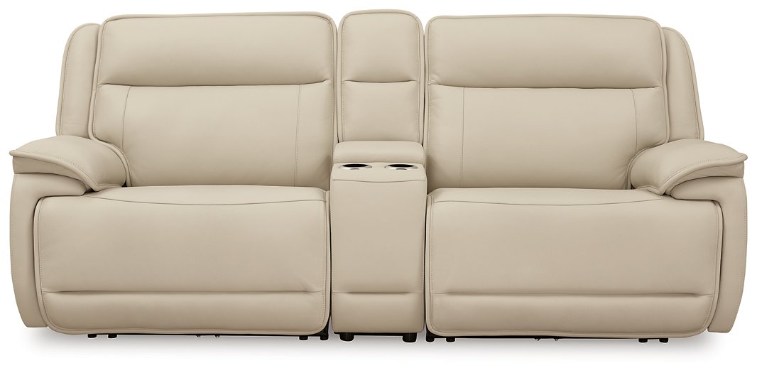 Double Deal Power Reclining Loveseat Sectional with Console image
